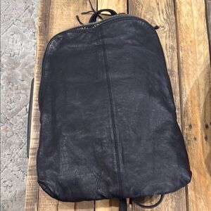 Free People Black Leather Backpack - WTF Goldie Backpack